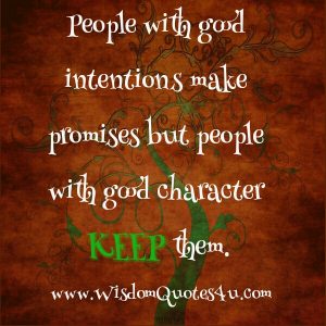 People with Good intentions