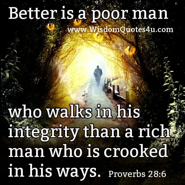 A Rich man who is crooked in his way
