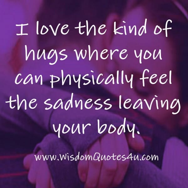 Feel the sadness leaving your body