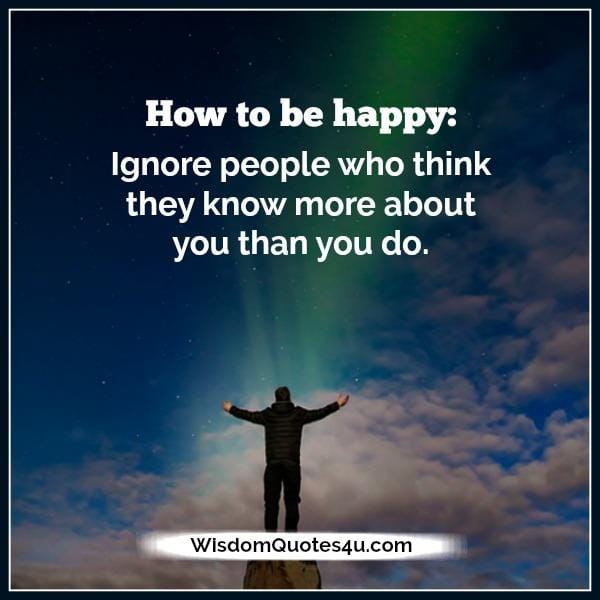 How to be happy in life?