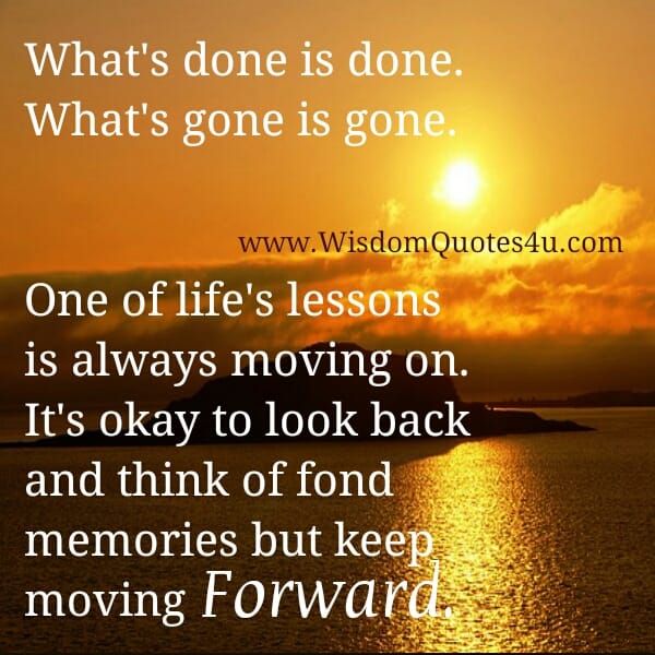 It's ok to Move on from something