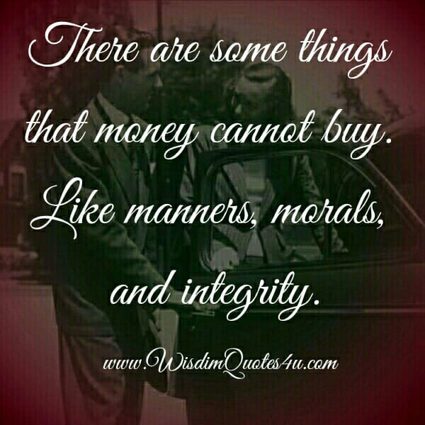 Which things money can't buy?