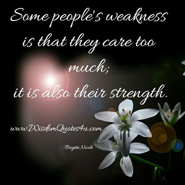 Some people care too much