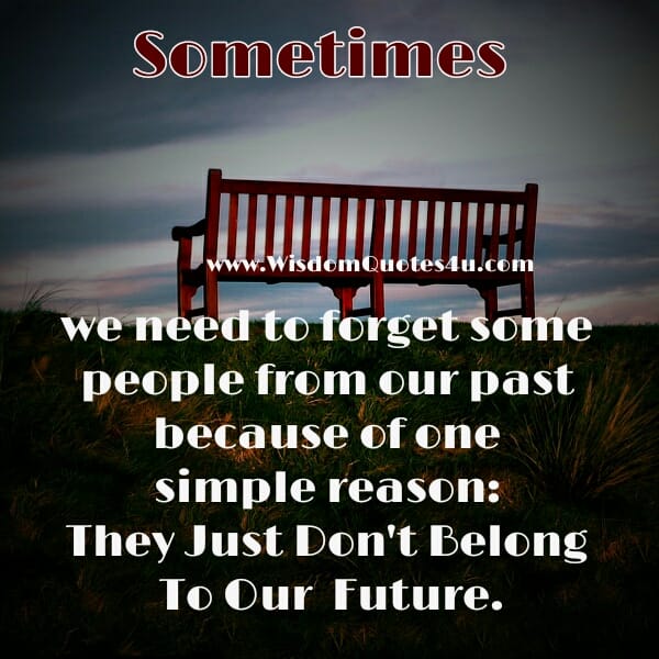 Some people don't belong to our future