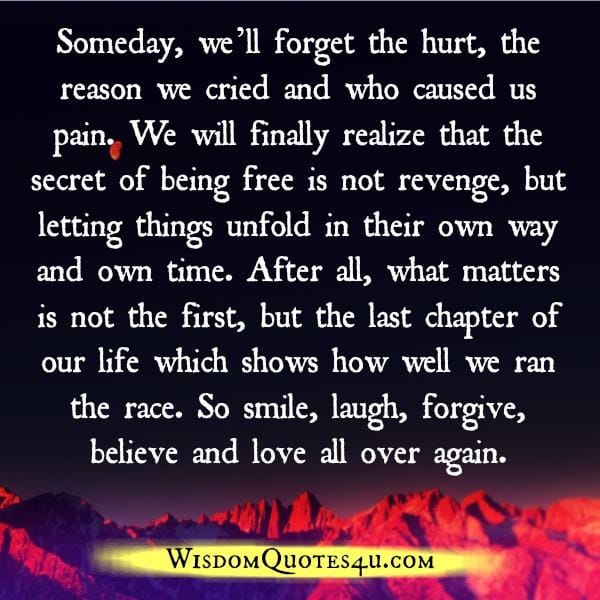 The last chapter of our life