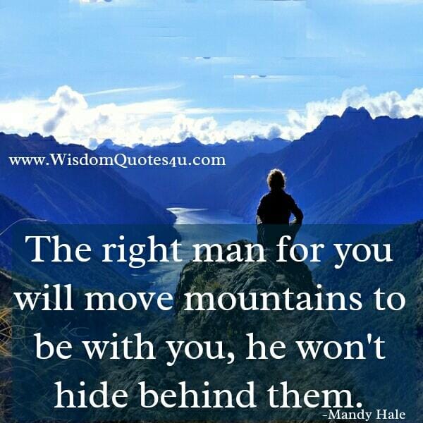 The Right man for you