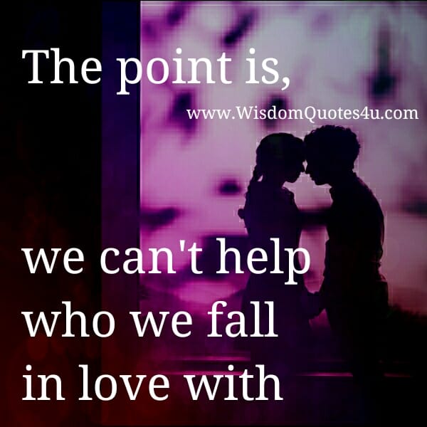 We can't help who we fall in Love with