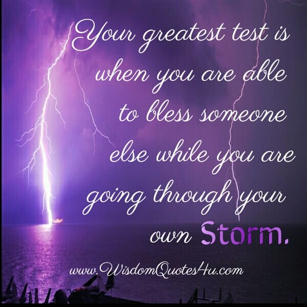 What is your Greatest test in your Life?