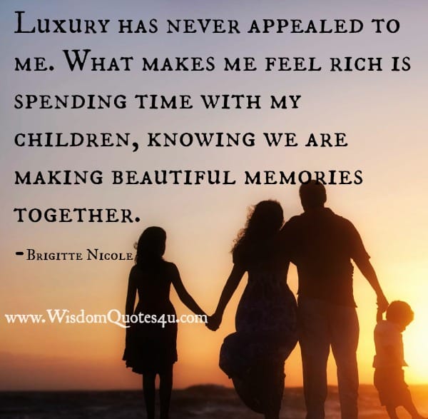 What makes you feel rich?
