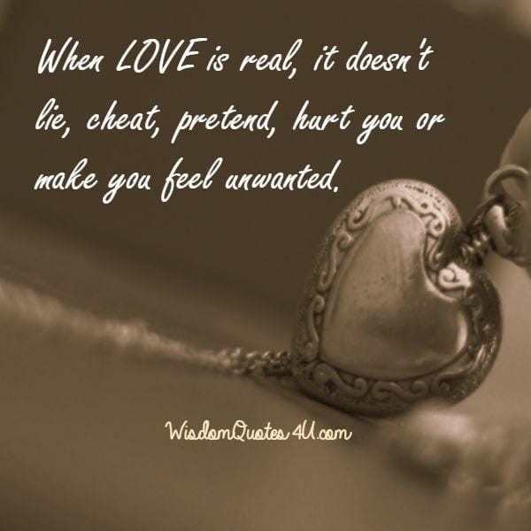 When Love is real