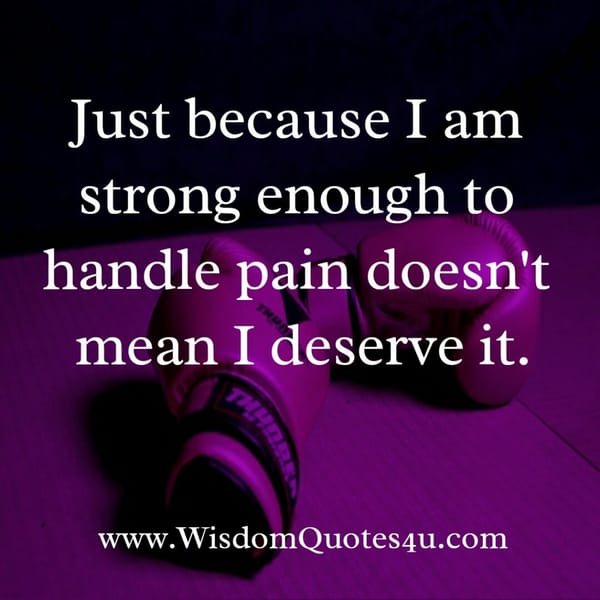 No one deserves to be betrayed