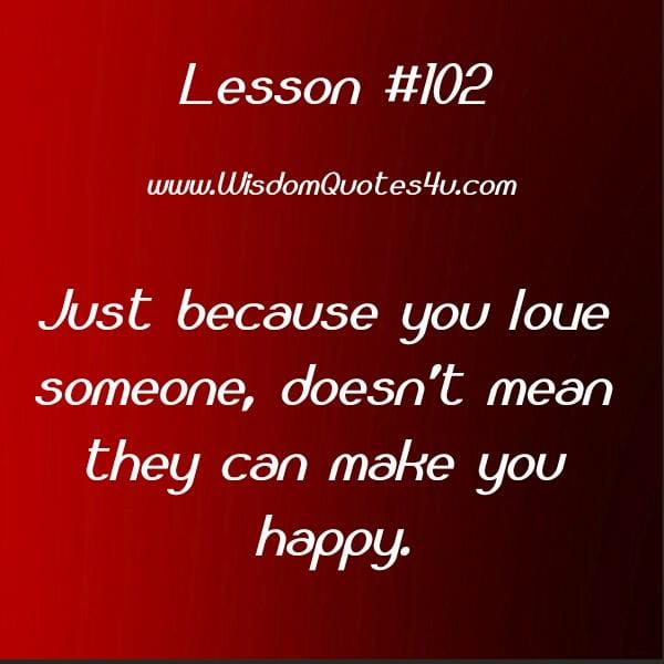 When you love someone