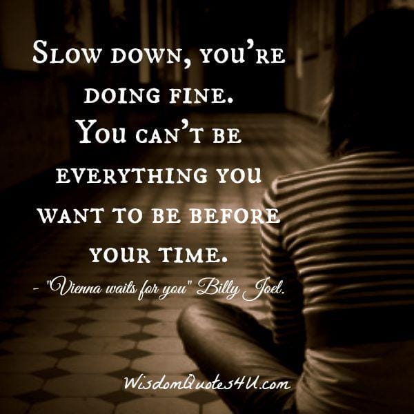 You can't be everything you want to be