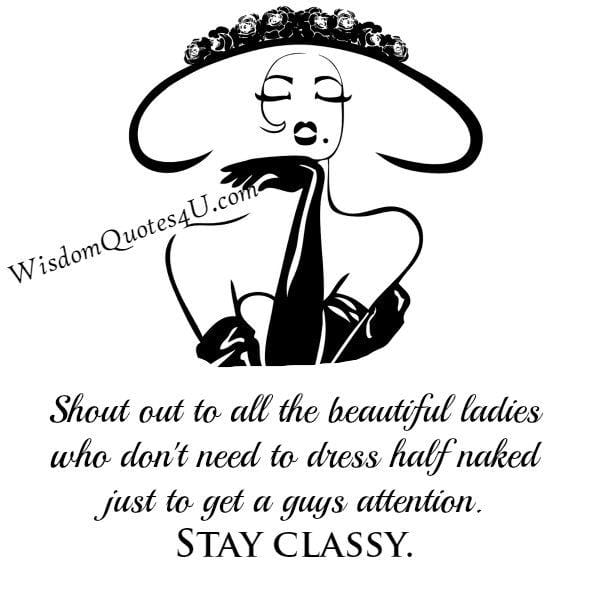 You don't need to dress half naked