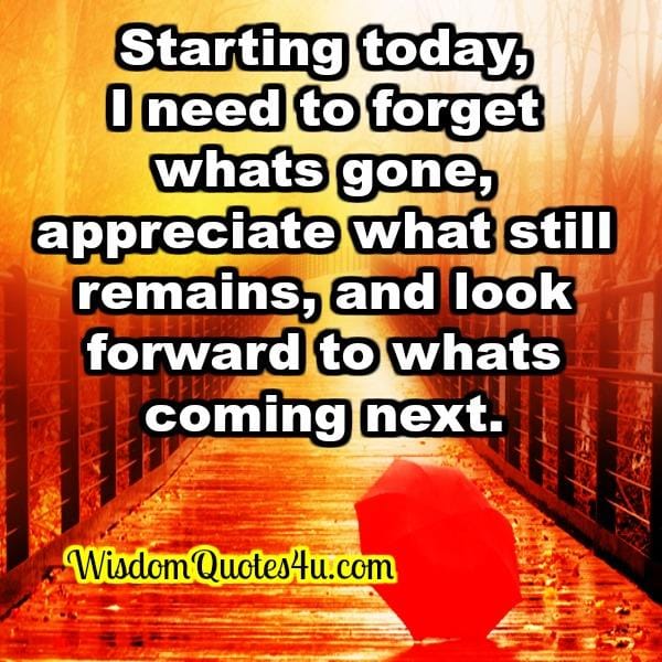 Everyday is a fresh new start
