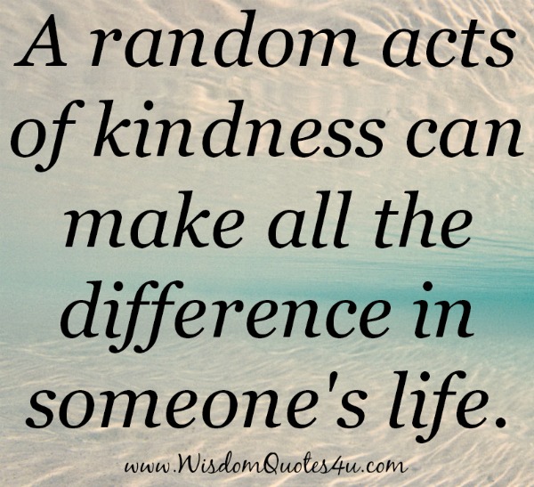 A random acts of kindness