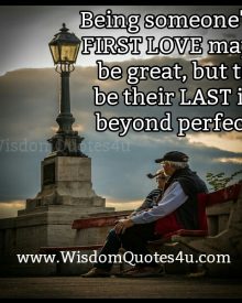 Being someone’s First Love is great