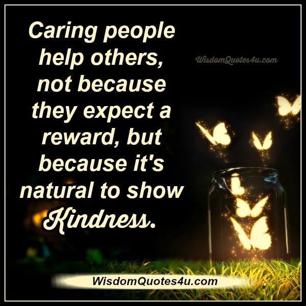 Caring people help others