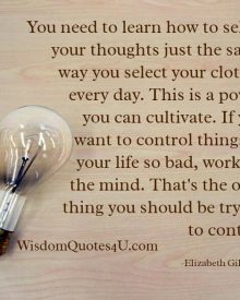 Do you want to control things in your life?