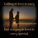 Falling in Love is easy - Wisdom Quotes