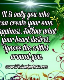 Follow what your heart desires