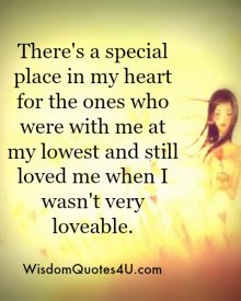 For whom there’s a special place in your heart?