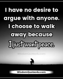 Have no desire to argue with anyone