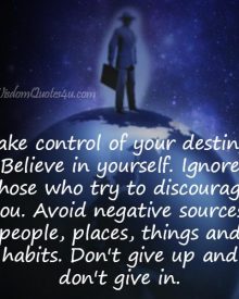 Ignore those who try to discourage you