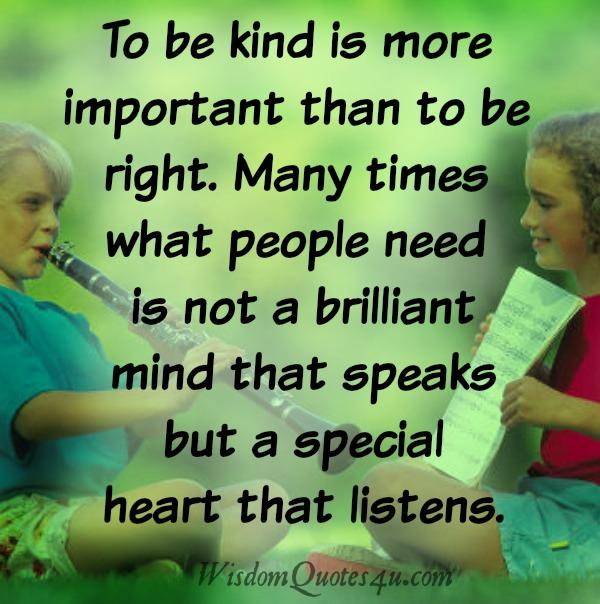 People only need a special heart that listens