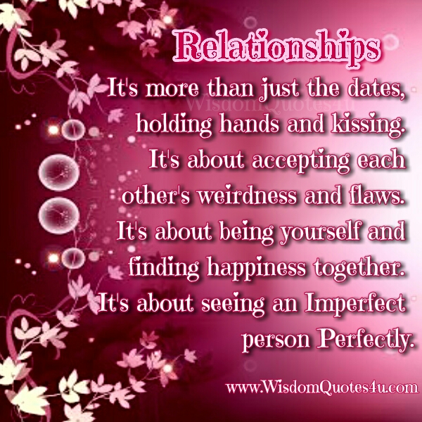 Relationships is more than just the Dates