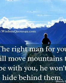 The Right man for you