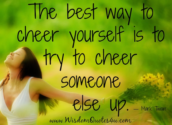 The best way to cheer yourself