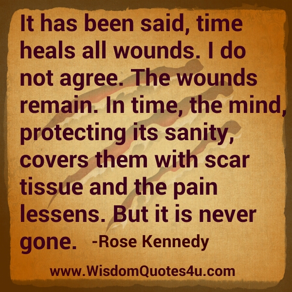 The pain lessens, but it is never gone