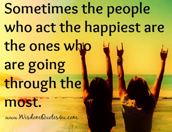 The people who act the happiest