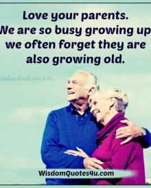 We often forget our parents are growing old