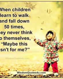 When children learn to walk & fall down