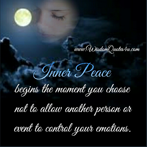 When inner peace begins